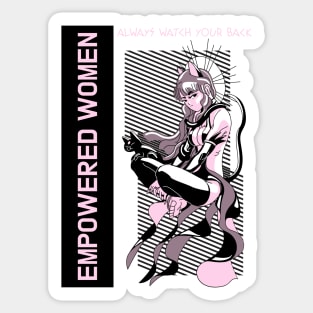 EMPOWERED WOMEN ALWAYS WATCH YOUR BACK Sticker